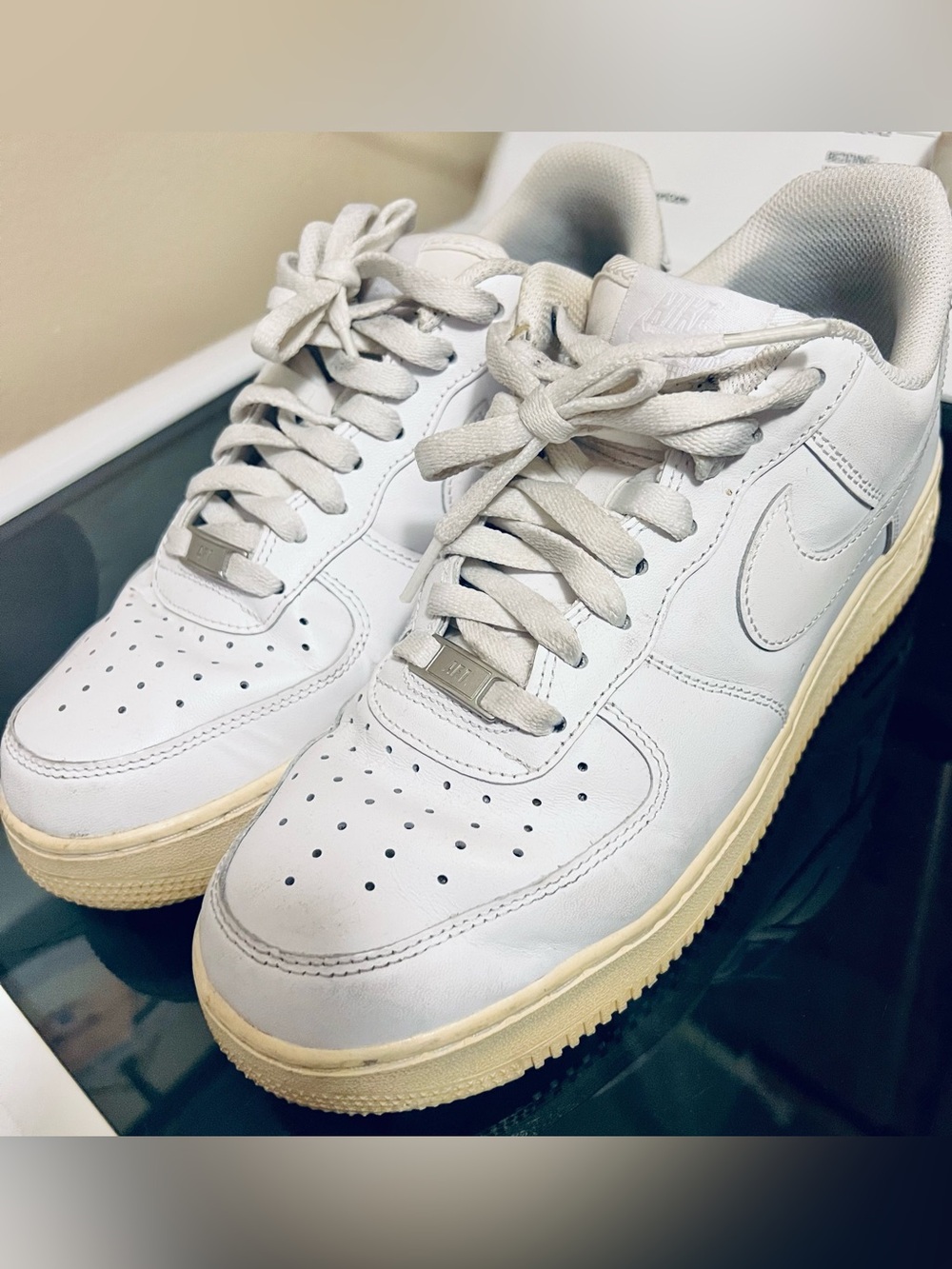 Nike White Air Force 1, Men’s size 9